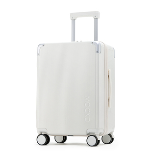 新款多功能行李箱万向轮登机拉杆箱纯PC双层防爆拉链大容量旅行箱