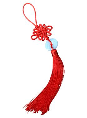 中国结挂件平安小号手工编织黄色