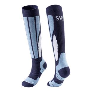 佑美美利奴羊毛滑雪袜加绒长筒袜专业男士保暖高筒压力滑雪保暖袜