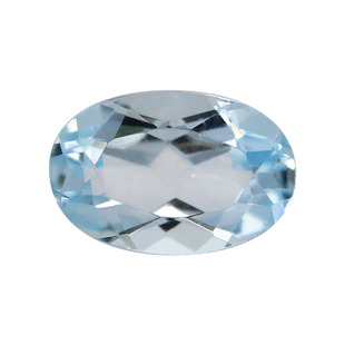 蛋形天然天空蓝托帕石裸石戒面 旦形椭圆形原石彩色黄玉彩宝DIY