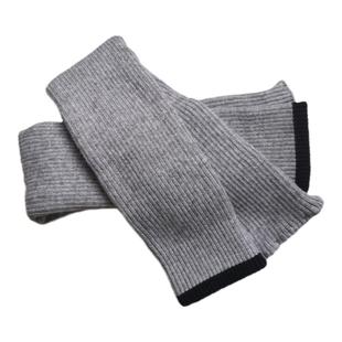 羊绒手套女冬季双层加厚保暖长款手臂套男羊毛袖套冬天针织假袖子