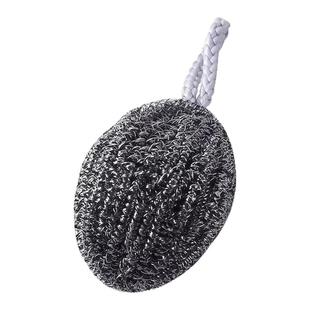 食品不锈钢钢丝球清洁刷厨房洗锅刷碗大号清洁球带挂绳去污神器