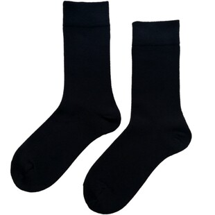 配九分裤的黑色袜子女长款潮中筒纯棉春秋冬季全棉高腰女袜配皮鞋