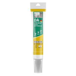 瓦克小支DA玻璃胶厨卫防水防霉中性密封胶马桶水槽牙膏式透明硅胶