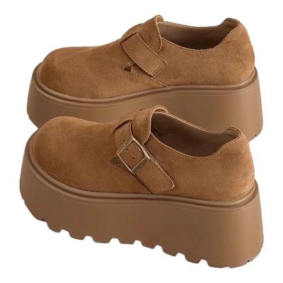 拉夏贝尔厚底勃肯鞋女款休闲百搭