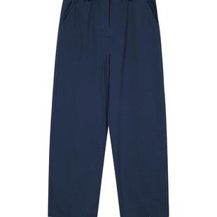 素然klee klee 秋季女士环保棉毛圈针织布休闲松锥裤