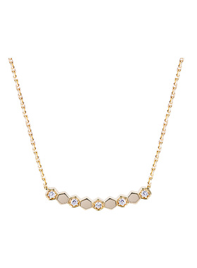 蜂巢微笑项链女时尚精致高级感