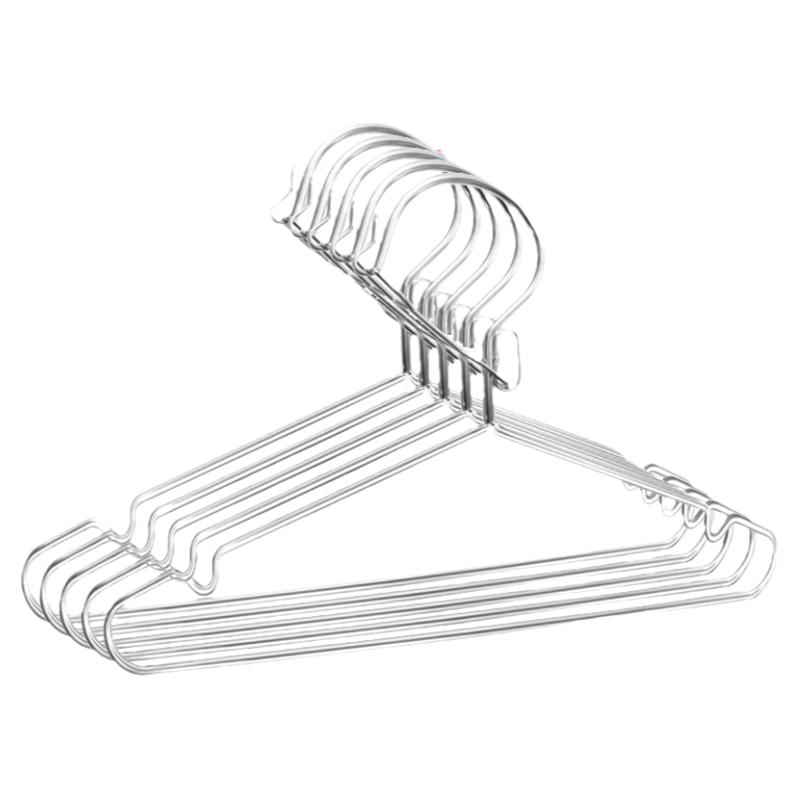 防风衣架家用室外吹落户外衣服架不锈钢晾衣架防掉固定扣高层衣挂