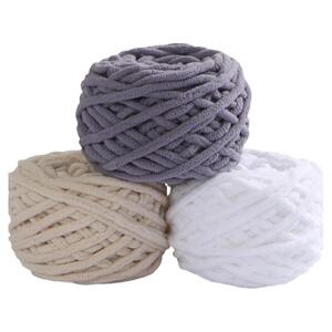 冰条线围巾毛线手工diy手织围脖编织材料包送男友粗毛线团送女友