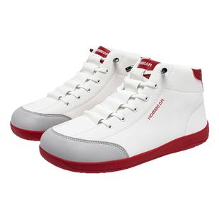 HOBIBEAR哈比熊宽楦赤足鞋高帮保暖男女士秋冬新款4E宽头平步休闲