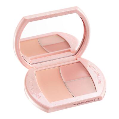 Becoming嘭嘭提亮腮红盘 面中提亮气血腮红水光膏一盘多用三色盘