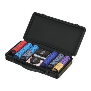 游戏大陆探索者号PC箱高端德扑专业 大面值德州扑克陶瓷筹码套装