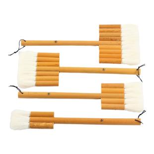 水墨清莲毛笔工笔画没骨水彩五排刷羊毛刷子国画渲染笔软毛底纹笔