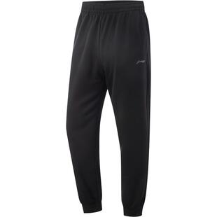 李宁卫裤男士春季休闲裤透气跑步训练裤子束脚针织速干运动卫裤