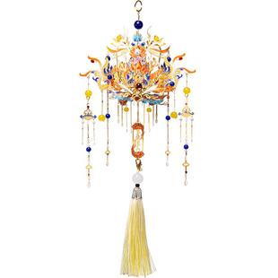 艺模凤冠 3D立体拼图金属拼装模型手工diy材料送礼物车载挂饰摆件