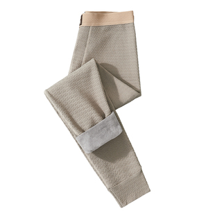 男士保暖裤冬季加绒秋裤男款纯棉鲨鱼裤棉裤加长毛裤德绒加厚绒裤