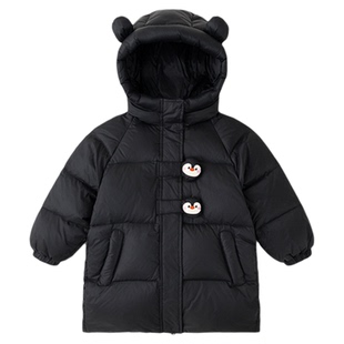 嘟嘟家儿童羽绒服冬季保暖宝宝防寒服中长款冬款男童冬装女童衣服
