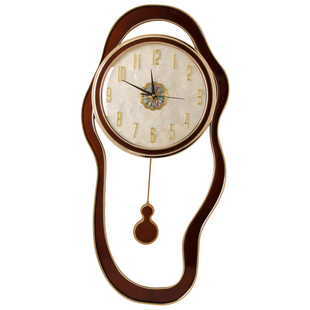 轻奢创意挂钟2025新款客厅静音装饰挂墙时钟现代简约高级感石英钟