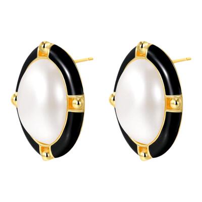 2025新款气质小香风饰品珍珠耳钉925银针vintage耳饰网红爆款复古