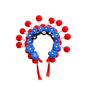 非遗手工扭扭棒凤冠京剧发箍diy材料包儿童戏曲花旦发饰戏剧头箍