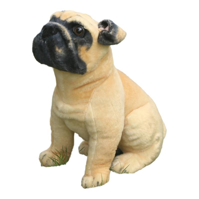 毛绒玩具仿真巴哥犬哈巴狗儿童生日礼物礼品布娃娃玩偶可爱趴趴狗