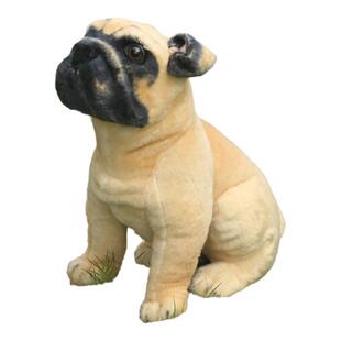 毛绒玩具仿真巴哥犬哈巴狗儿童生日礼物礼品布娃娃玩偶可爱趴趴狗