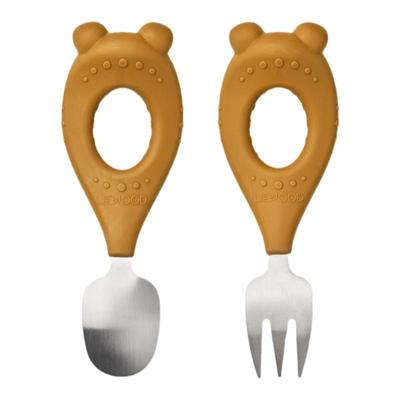 硅胶勺子叉子套装丹麦liewood