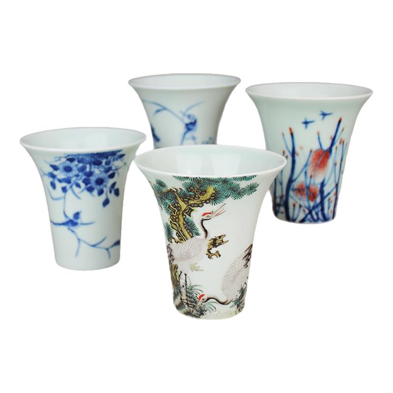 贵和祥手绘釉中彩品茗杯功夫茶具