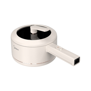 美的电煮锅小型宿舍迷你火锅泡面不粘锅家用多功能电锅旗舰店正品