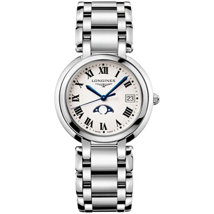 Longines浪琴正品手表女 新款心月系列月相石英女表L8.115.4.71.6