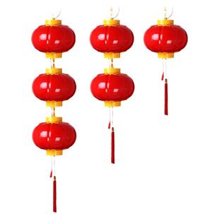 亚克力LED灯笼户外防水塑料发光道路街道工程亮化冬瓜连串红灯笼