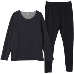 保暖内衣男女士套装发热秋衣秋裤女情侣加厚加绒德一体打底衫冬季