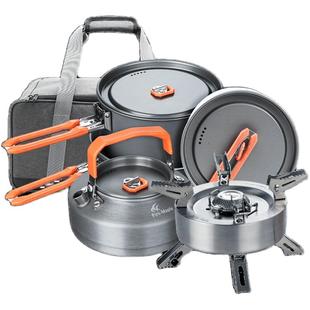 【热卖套装】火枫户外炉炊具饕餮套装擎天盛宴4套锅露营全套装备