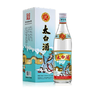 陕西太白酒凤香型55度优质纯粮食酿造500ml*1盒装白酒