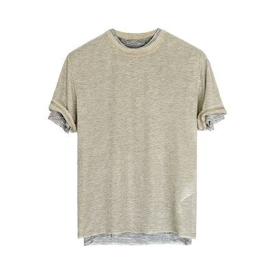 质感沙织棉短袖T恤TRENDYWU圆领