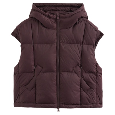 男童三防羽绒马甲90白鸭绒