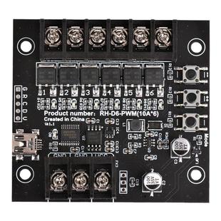 发光字控制器可编程RH-D6路DC5-24V渐变流水爆闪LED跑马灯控制器