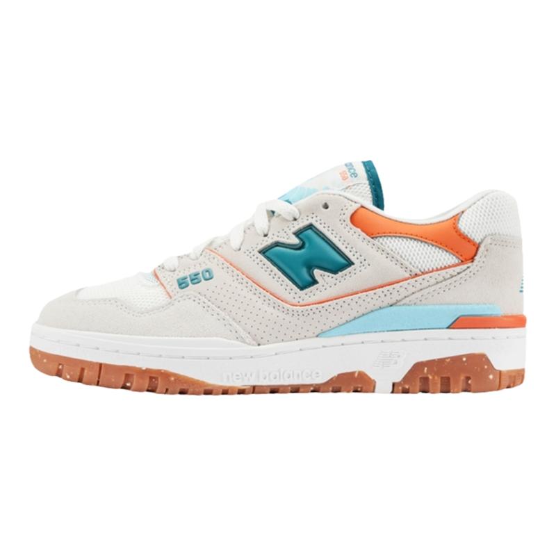 New Balance NB官方奥莱 女鞋夏季防滑耐磨轻底暖色运动板鞋BB550