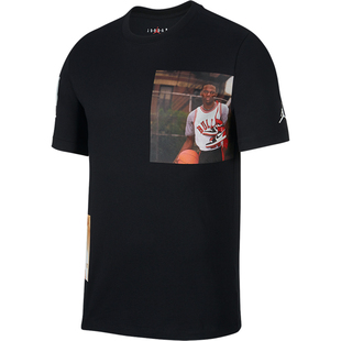 Nike/耐克正品JORDAN男士印花透气运动篮球短袖AO0646-010