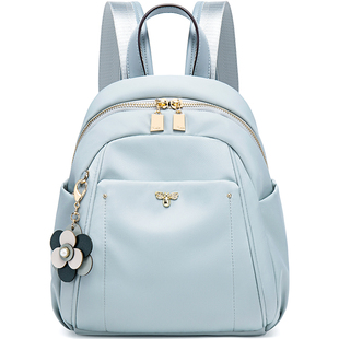 莱夫小蜜蜂尼龙牛津帆布双肩包女士新款上班通勤旅游轻便迷你背包