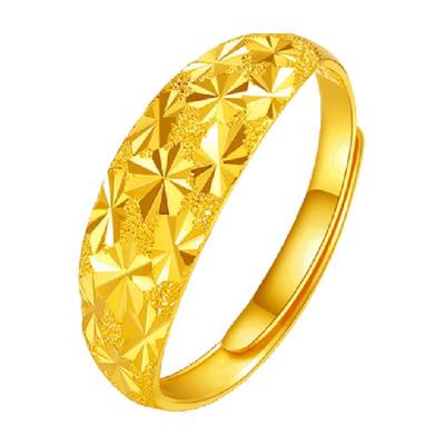 梦金园闪耀满天星蛇肚戒黄金戒指