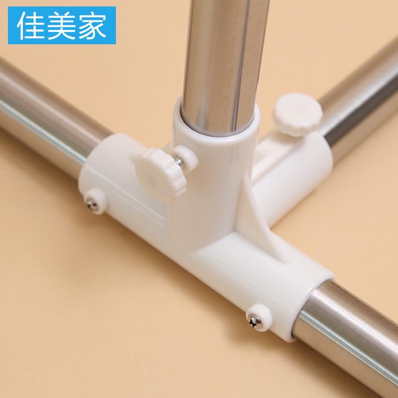 晾衣架落地折叠室内单杆小型移动阳台晒架简易挂衣架卧室内凉衣架