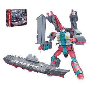 新乐新航海变形中国航空母舰模型大型机器人玩具仿真军舰军事金刚