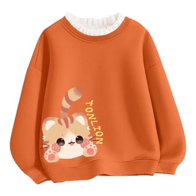 唐狮童装女童加绒加厚卫衣冬装