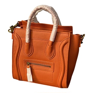 猫店款~捡漏尾货~头层牛皮笑脸包女包2025新款夏手提斜挎包尾货