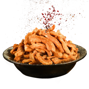 李村脂渣香酥脆猪油渣麻辣风味五花肉条脆哨肉渣青岛特产生酮零食