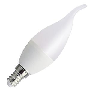 led蜡烛灯泡e14e27大小螺口尖泡拉尾家用客厅超亮节能替换光源5瓦