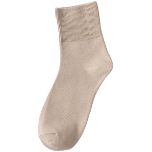 松口袜女纯棉冬季薄款宽口精梳棉大码孕妇月子袜春夏老年袜子全棉