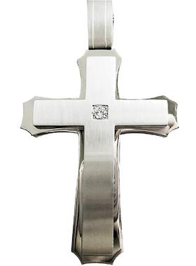 圣骑士钛钢吊坠男项链国潮精致