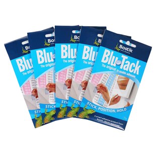 Bostik蓝丁胶无痕胶高粘度清洁耳机手机蓝胶手办高达模型bluetack相框专用胶结婚蓝钉胶兰丁泥胶贴粘卡丁胶